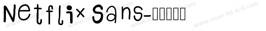 Netflix Sans字体转换